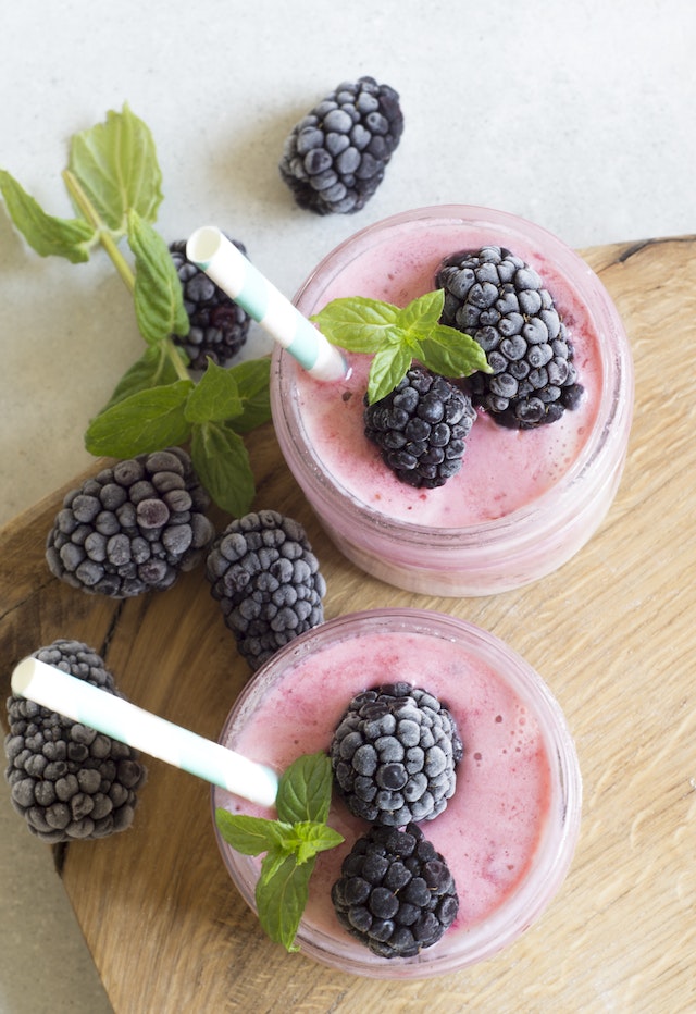 smoothies mures myrtilles